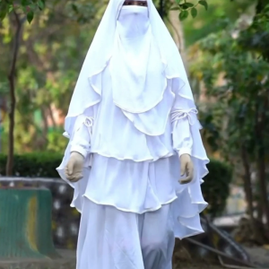 মুসলিমা ফুল সেট ( সাদা কালার)